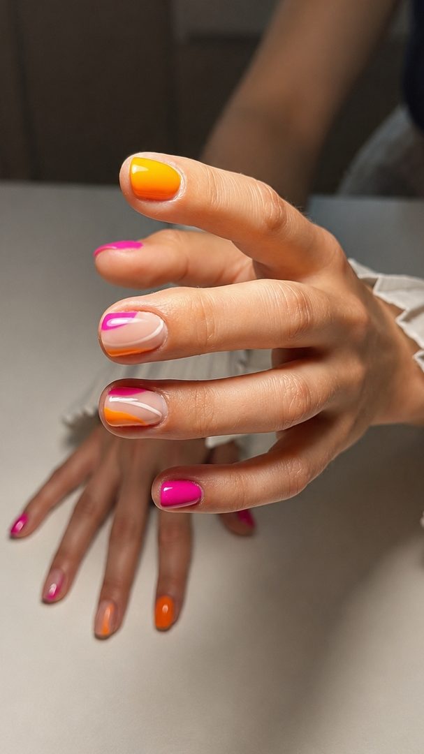 Nail art multicolore — ElymNails